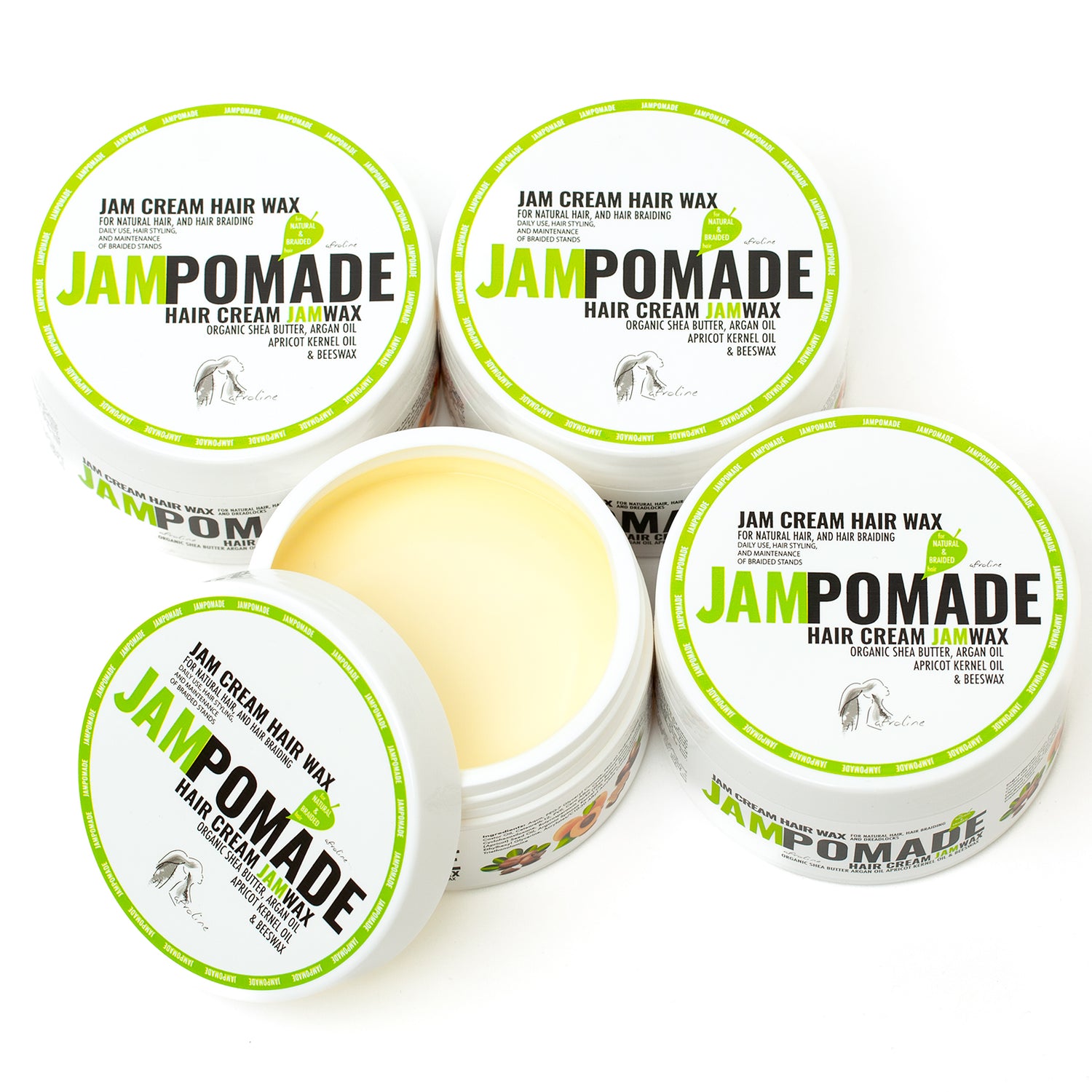 JAMPomade Gelwachs AFROline für Flechtfrisuren & starken Halt