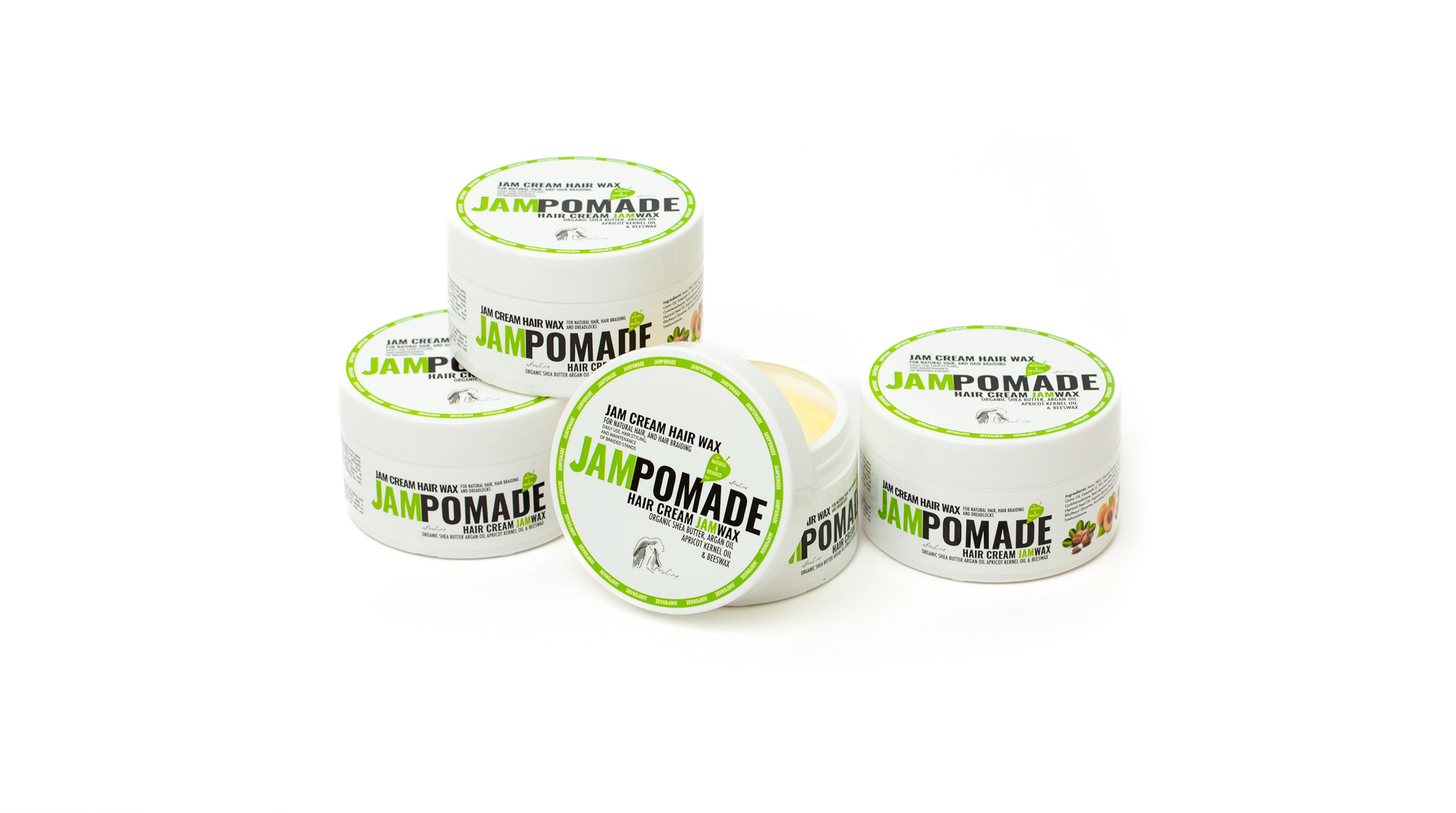 JamPomade Creme haarwachs Ölbasiert Creme Pomade 4 stück